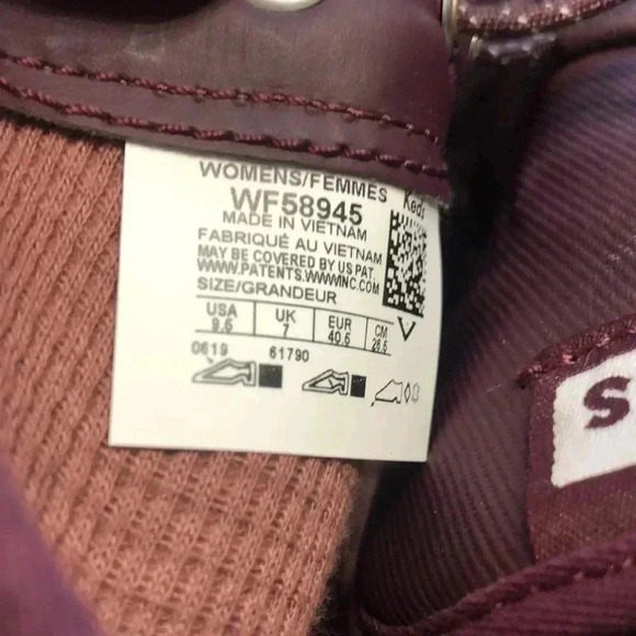 Keds burgundy Scout splash twill wax high top shoe. Size 9.5 - Picture 8 of 8